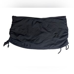 Cole of California Bikini Bottom Black Skirt side tie strings Size S